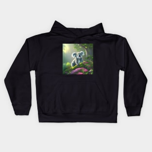 Koala in Garden Kids Hoodie